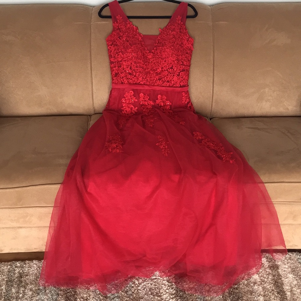 Women’s red dress/evening gown